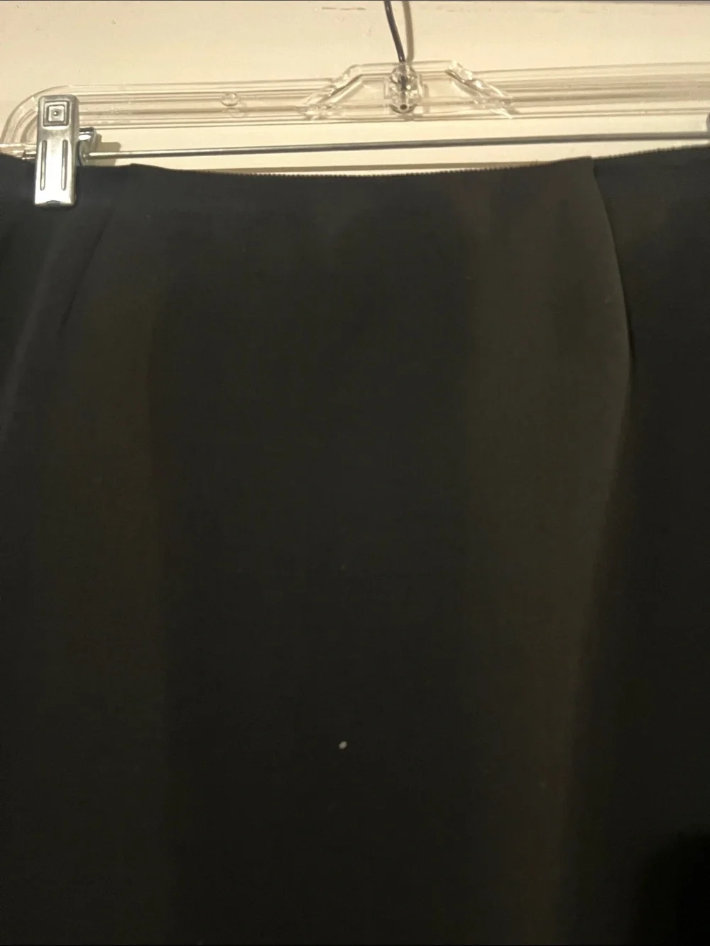 Michael Kors black virgin wool gabardine skirt. Lined. Back zip